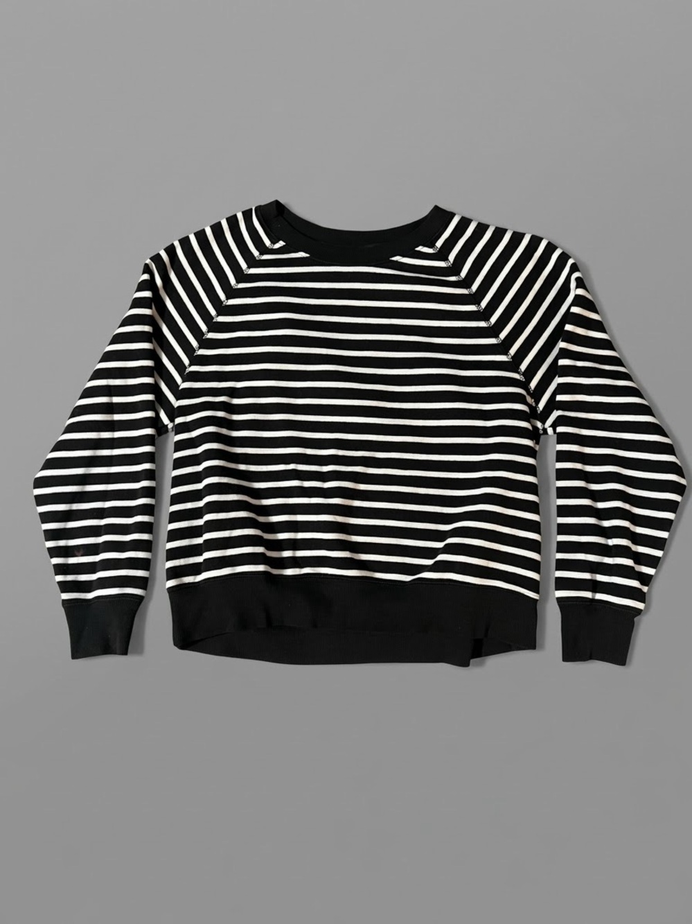 Old Navy Black & White Striped Sweater